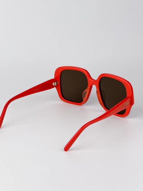 Loewe Women Sunglasses Orange Brown Square LW40134U 42E NEW AUTHENTIC Loewe Women Sunglasses Orange Brown Square LW40134U 42E NEW  main image 4